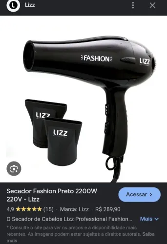 Secador Lizz profissional 
