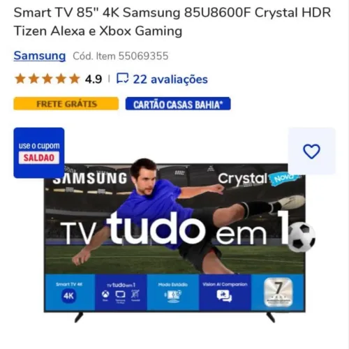 Tv 85 polegadas