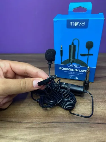 MICROFONE EM LAPELA MIC-7427 INOVA
