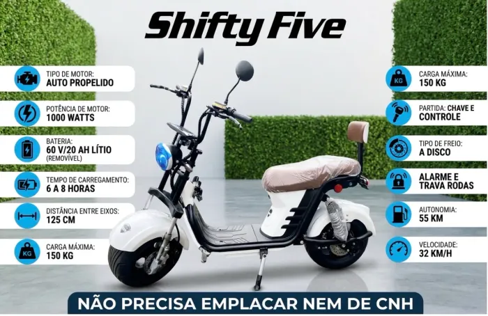 Scooter Elétrica X12 - Potente, Econômica e Impecável! 2