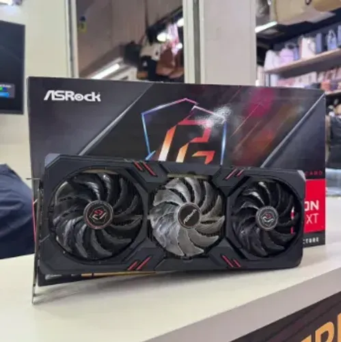 PLACA DE VÍDEO AMD RADEON RX 6600 XT 8GB ASROCK PHANTOM GAMING 3 FANS