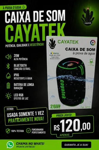 Caixa de som à prova d'água