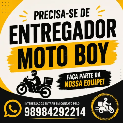 VAGA PARA ENTREGADOR - MOTOBOY