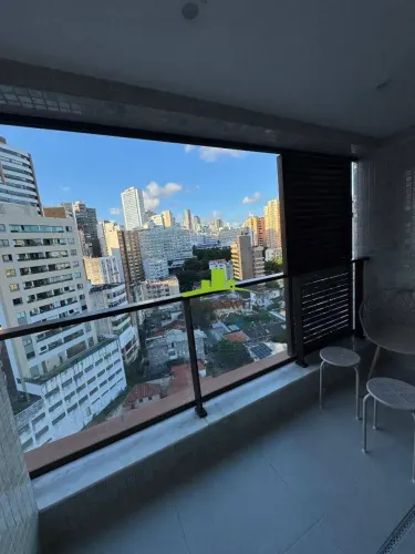 ZN Barra. Studio moderno à Venda, 22m², Varanda, Nascente, MOBILIADO, Vista Livre, Infraes