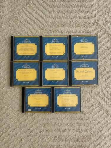 kit com 8 cds da coleção os grandes clássicos