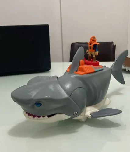 Imaginext Tubarão Mega Mordida Fisher Price Mattel