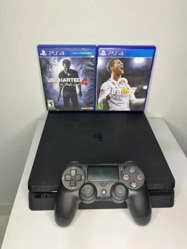 Ps4 Slim 1tb + 2 jogos conservado 