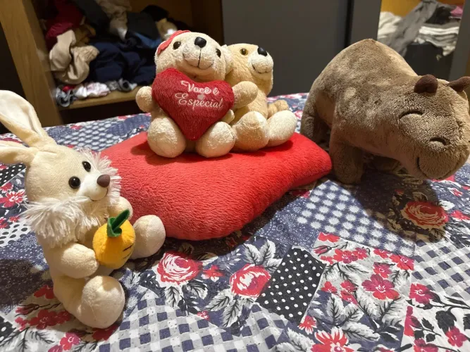 ? Kit 3 Pelúcias em Ótimo Estado - Ursinhos