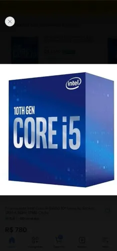 Processador I5 10° geração com vídeo integrado