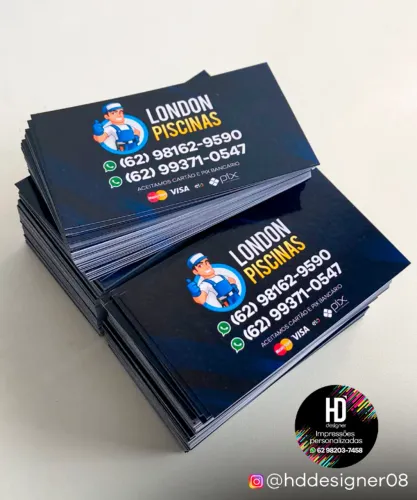 Cartões de Visita (Pequenas e Grandes Tiragens) - Entrega Rápida