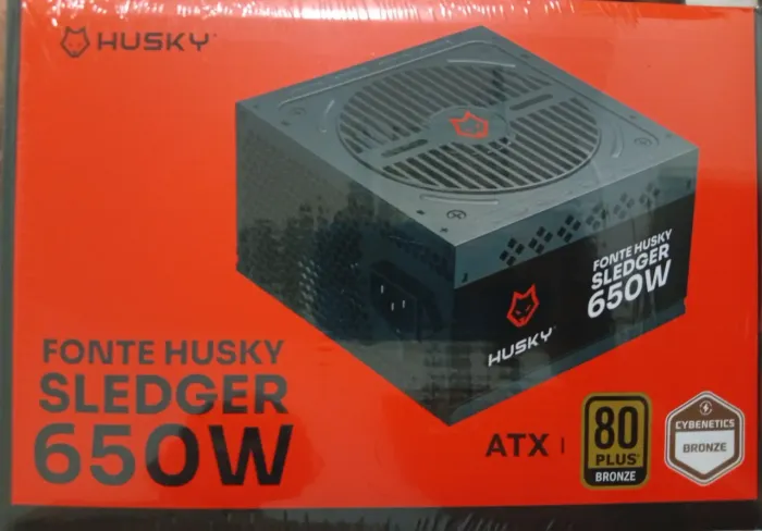 Fonte Husky Sledger 650W 80 Plus Bronze Lacrada!