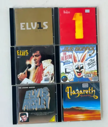 CD´s - Elvis, Jive Bunny, Beatles, Nazareth