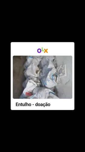 Entulho - doação