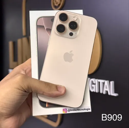 LOJA FÍSICA. IPHONE 16 PRO 128GB DESERT | ESTADO DE NOVO | CORRA E GARANTA 