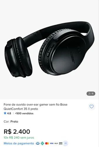Fone Headphone Bose QC35