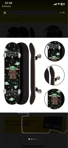 Skate profissional montado 8.0