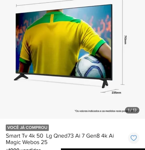 Tv LG 50 polegadas nova lacrada 