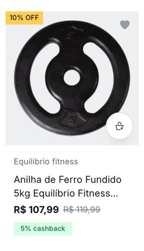 Kit musculação