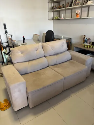 Sofá 2 lugares retrátil e reclinável 