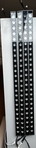 4-Luminária Rgb Bivolt Com Controle 24w Luz De Led Ribalta 