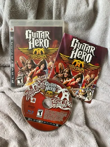 Guitar Hero Aerosmith Completo Ps3 Jogo Mídia Física