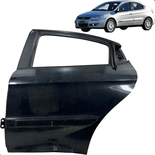Porta Traseira Esquerda Chery Cielo 2010 2011 2012 2013 Hart Traseira Esquerda Preto