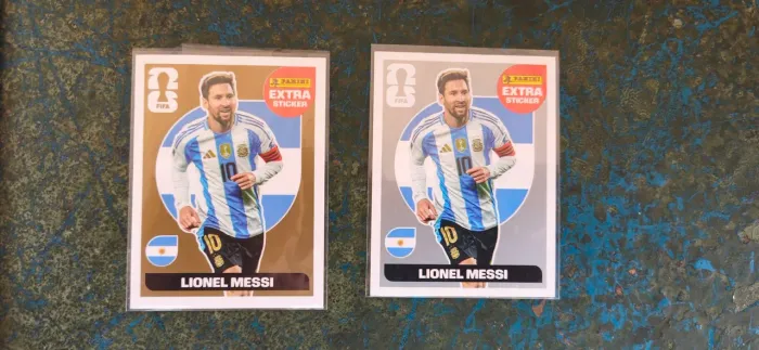 Kit Messi legend ouro e prata