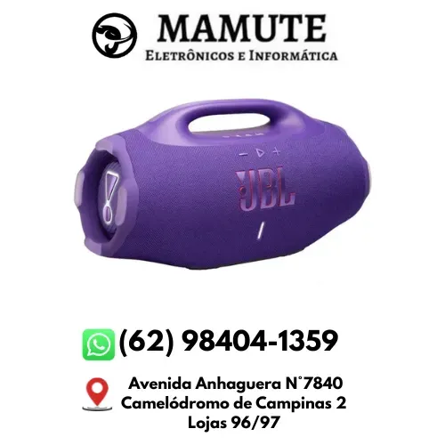 Caixa de Som Bluetooth À Prova D'água Boombox 4 JBL Roxa