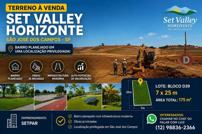 PASSO FINANCIAMENTO VENDO TERRENO - SET VALLEY HORIZONTE | SÃO JOSÉ DOS CAMPOS/SP