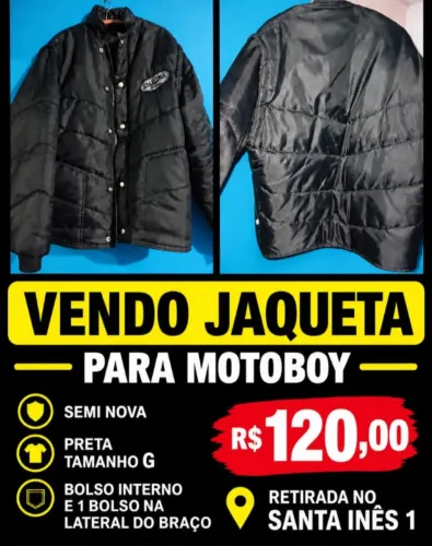 Vendo jaqueta Motoboy