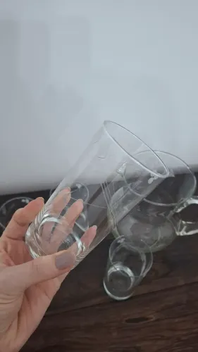 Jogo 8 copos e Jarra em Cristal