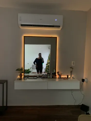 Bancada de mdf e espelho