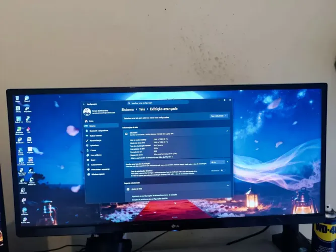 Monitor LG 25" + Suporte de Monitor