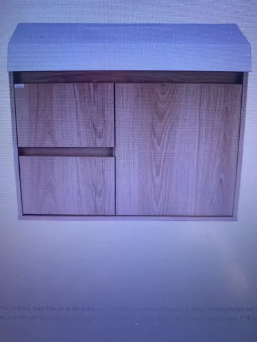 Gabinete Banheiro Madeirado 80cm