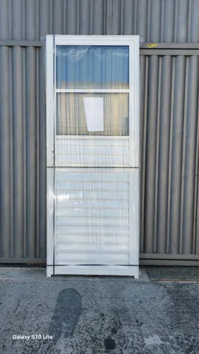 PORTA DE ALUMÍNIO BRANCO COM VIDRO 60CM 70CM 80CM - PROMOÇÃO LIMITADA