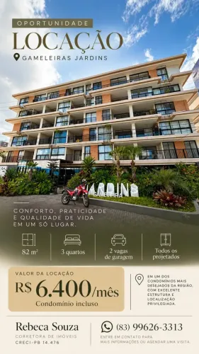 OPORTUNIDADE DE LOCAÇÃO | GAMELEIRAS JARDINS