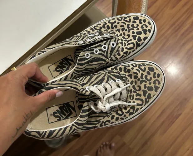 Vans feminino estampado - tam. 36 