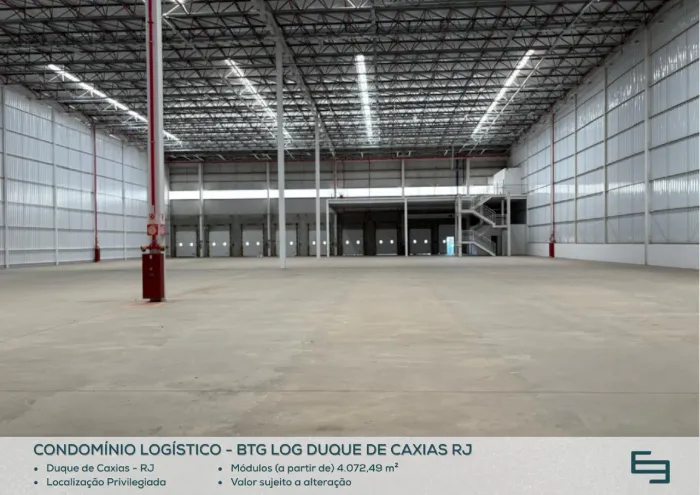 Galpão para alugar em Duque de Caxias/RJ com 4.072,49 m² em condomínio logístico