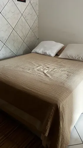 Cama box casal Ecoflex bege 1,38 x 1,88 m