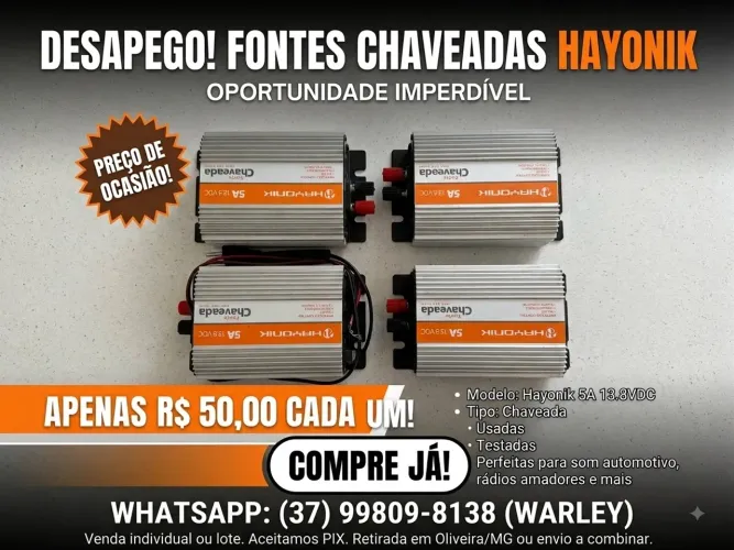 Vendo fonte chaveada
