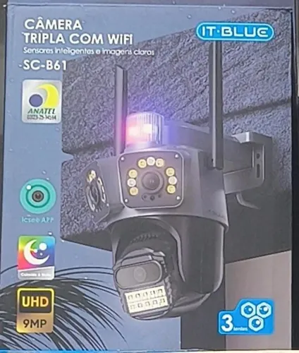 CÂMERA TRIPLA COM WIFI - IT-BLUE SC-B61