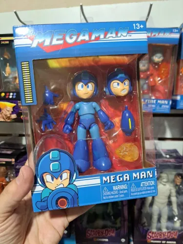 Action Figure Boneco Mega Man 11 Cm Articulado Jada Toys Novo e Lacrado Com Acessórios