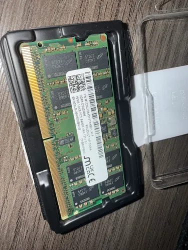 Memória ram 16gb ddr5 6400mhz sodimm notebook