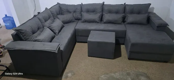 Sofá de canto Com chaise
