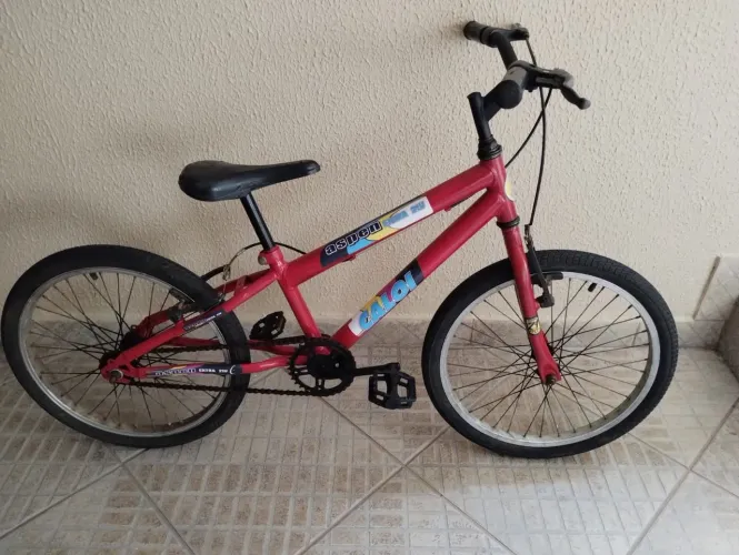 Bicicleta Cross aro 20 Caloi revisada semi nova bike bmx