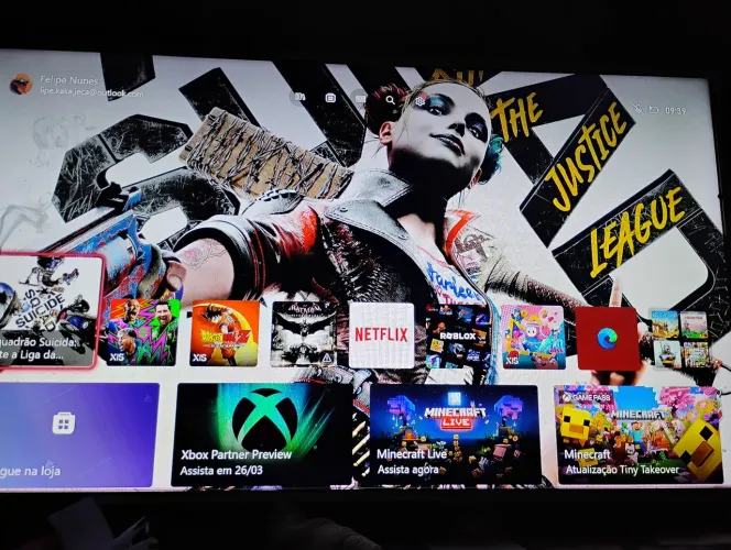 Xbox séries um controle mas jogos sem a caixa