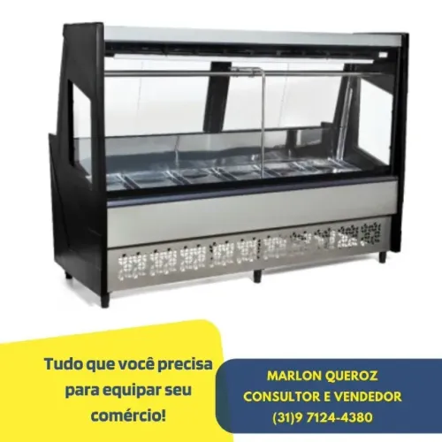 Balcão de Açougue 2m Polar Preto