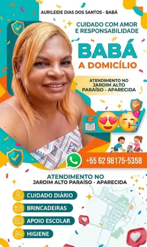 Trabalho de babá a domicílio precisando pode entrar em contato comigo obrigado 
