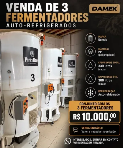 Fermentador auto refrigerado 330L
