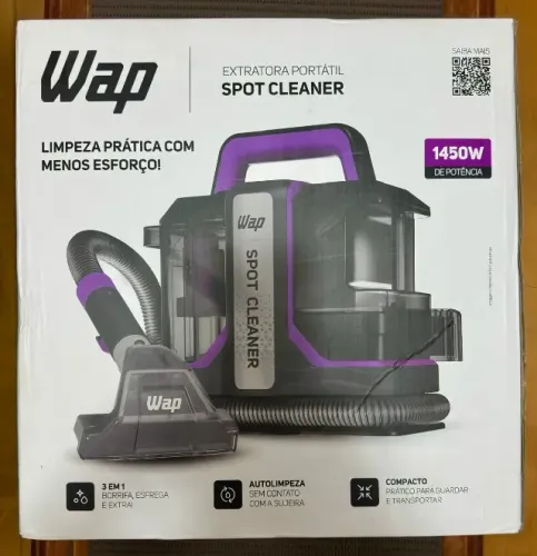WAP Extratora Portátil Spot Cleaner W3, 3 em 1, Borrifa, Esfrega e Extrai
